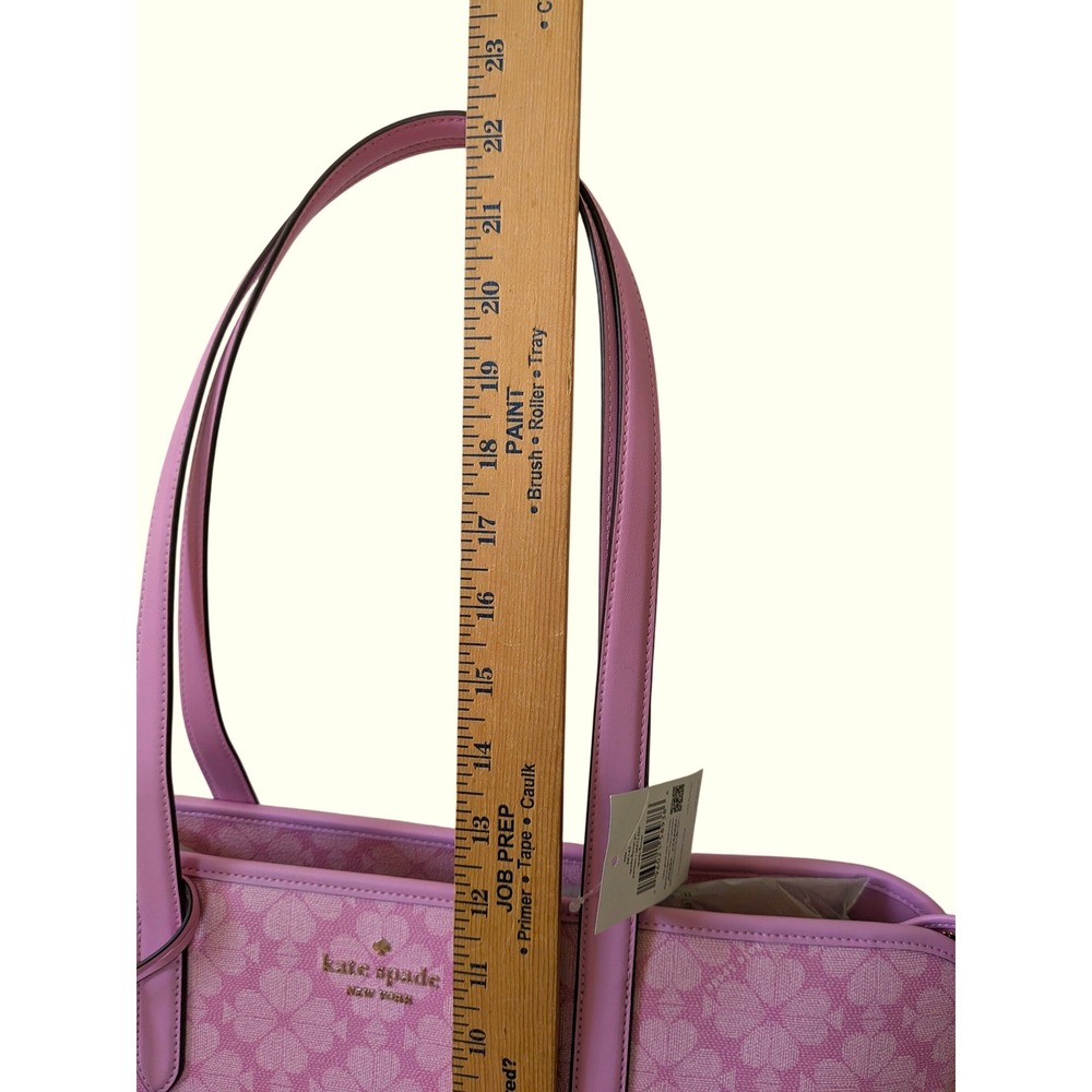Kate Spade Tote Coquette Heart Charm Pink Valentine Flower Parisian New Preppy - Picture 12 of 12